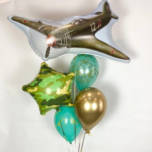 Набор шаров «Военный самолет»