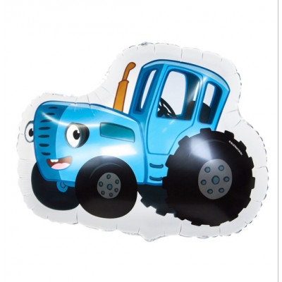 Шар фольгированный "Синий трактор" 