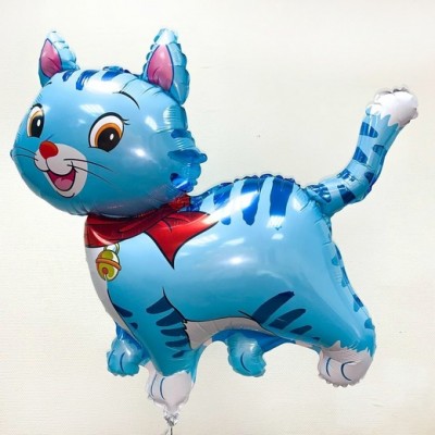Фольгированный шар "Котенок голубой"